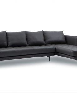 Sofa góc trái da nâu