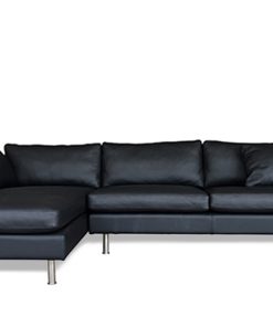 Sofa góc phải Tonic da đen