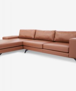 Sofa góc phải Opal da cognac
